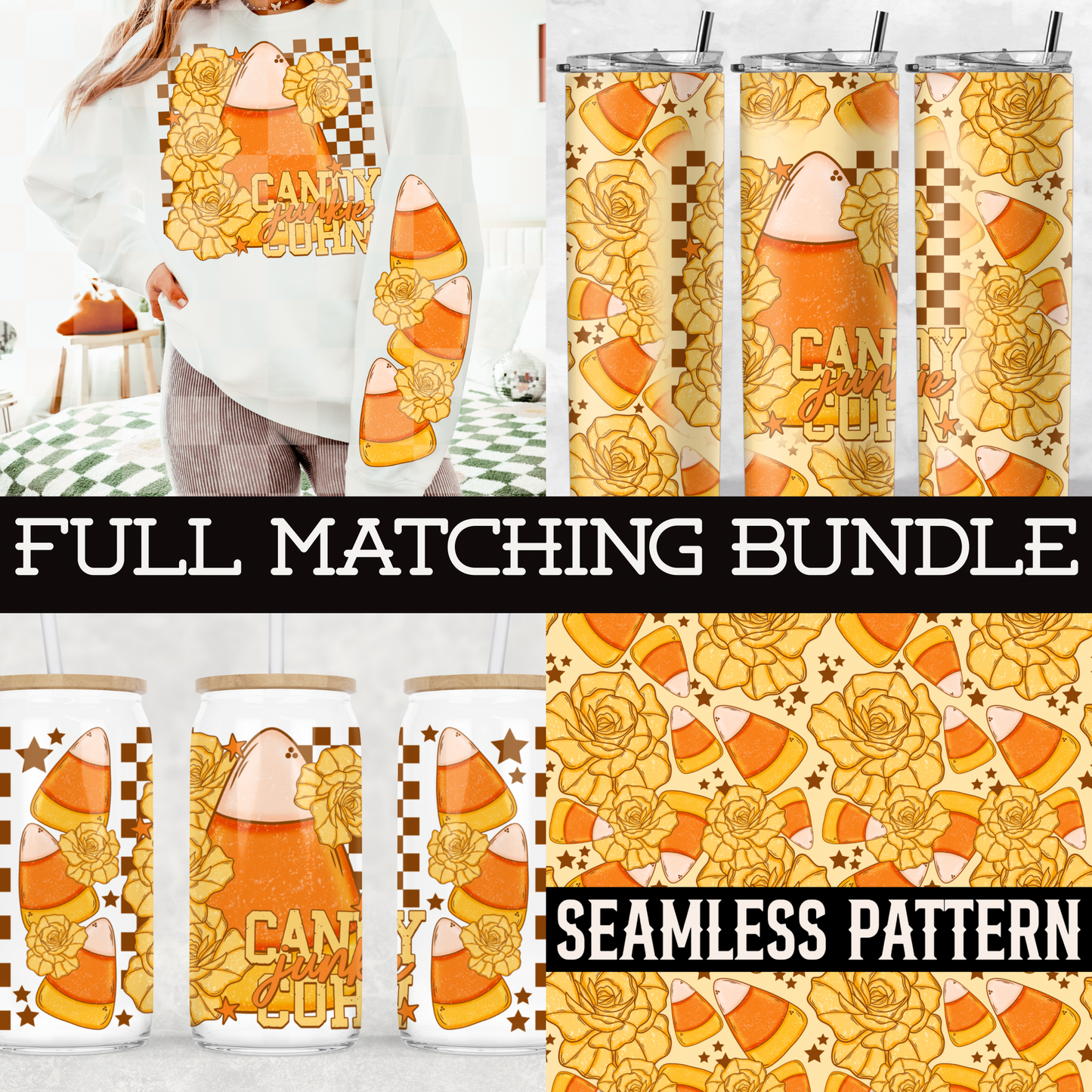 Candy Corn Junkie Matching Bundle
