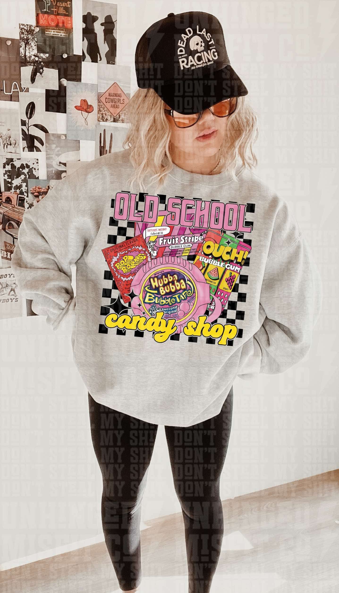 OLD SCHOOL CANDY STORE PNG DESIGN