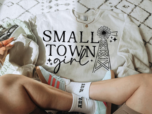 SMALL TOWN GIRL PNG DESIGN