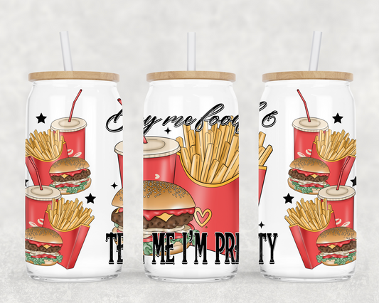 BUY ME FOOD GLASS WRAP - NO LICENSING REQUIRED
