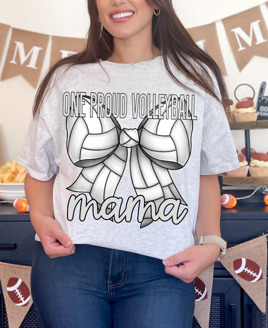 ONE PROUD VOLLEYBALL MAMA PNG DESIGN - NO LICENSING REQUIRED - NOVEMBER 2024