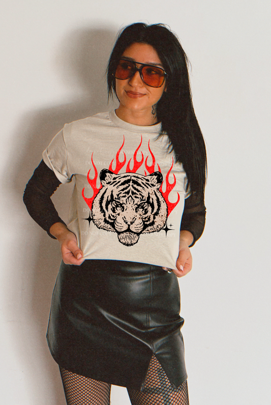 Edgy Tiger PNG Design *NO LICENSING REQUIRED*