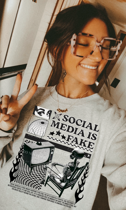 SOCIAL MEDIA IS FAKE DIGITAL DESIGN