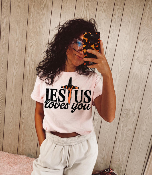 Jesus Loves You PNG Design *NO LICENSING REQUIRED*