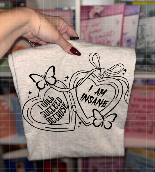 I AM INSANE PNG DESIGN