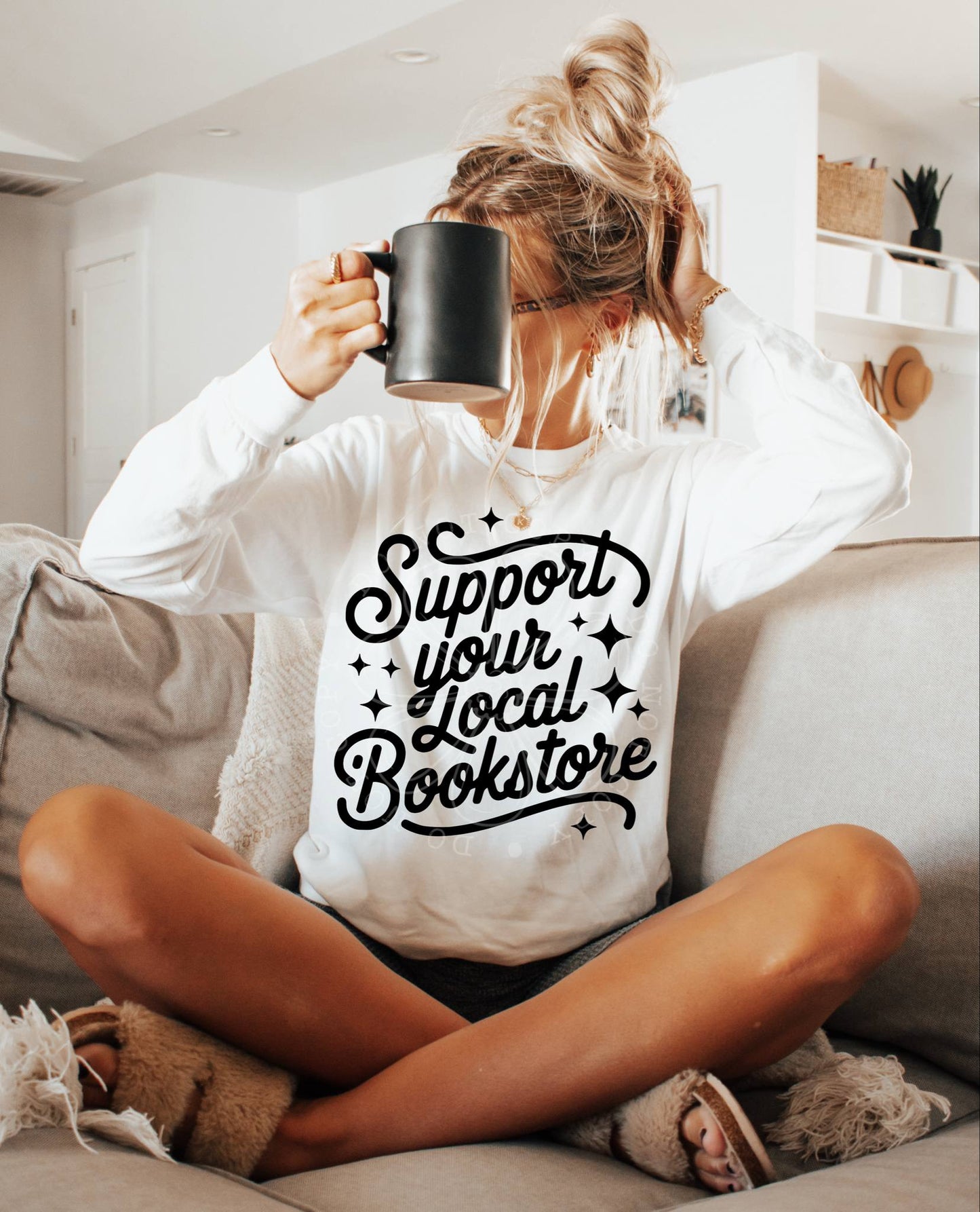 Support Your Local Bookstore PNG Design *NO LICENSING REQUIRED*