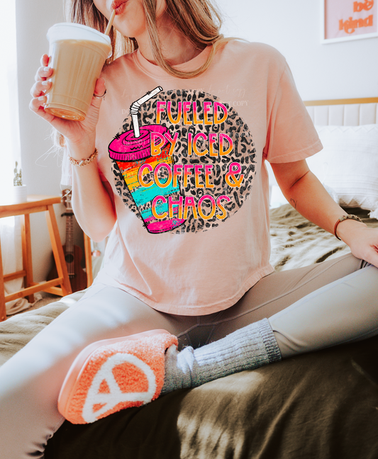 Iced Coffee & Chaos PNG - Commercial Use - No Licensing - 2023 December