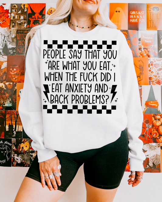 Anxiety & Back Pain PNG Design *NO LICENSING REQUIRED*