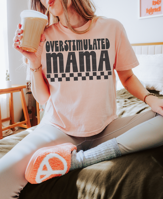 Overstimulated Mama PNG Design *NO LICENSING REQUIRED*
