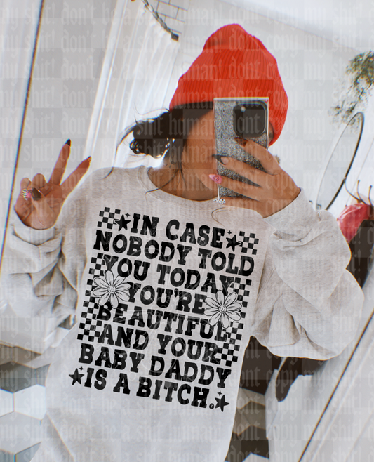 BABY DADDY IS A BITCH DIGITAL DESIGN