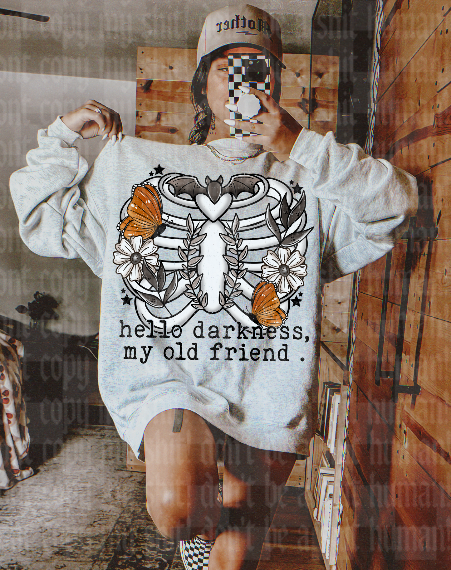 HELLO DARKNESS MY OLD FRIEND DIGITAL DESIGN