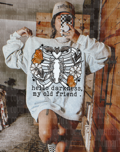 HELLO DARKNESS MY OLD FRIEND DIGITAL DESIGN