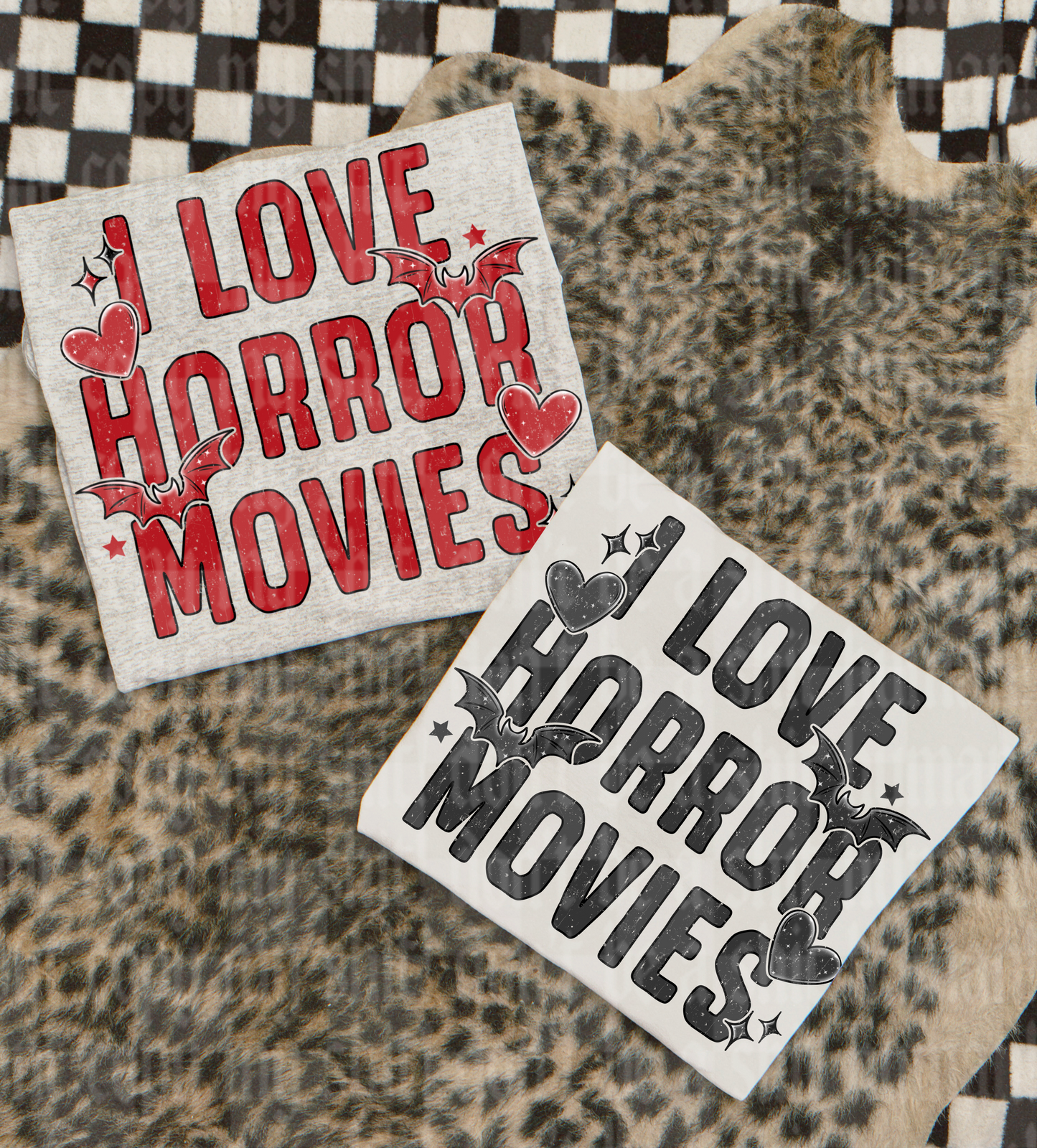 I LOVE HORROR MOVIES DIGITAL DESIGN
