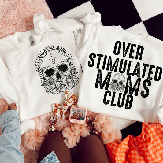 Overstimulated Moms Club PNG Design *NO LICENSING REQUIRED*
