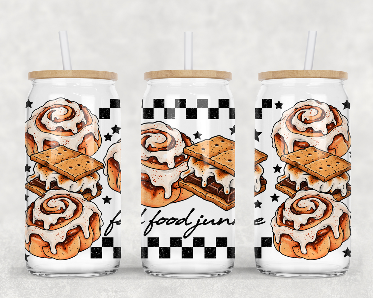 Fall Food Junkie Glass Wrap