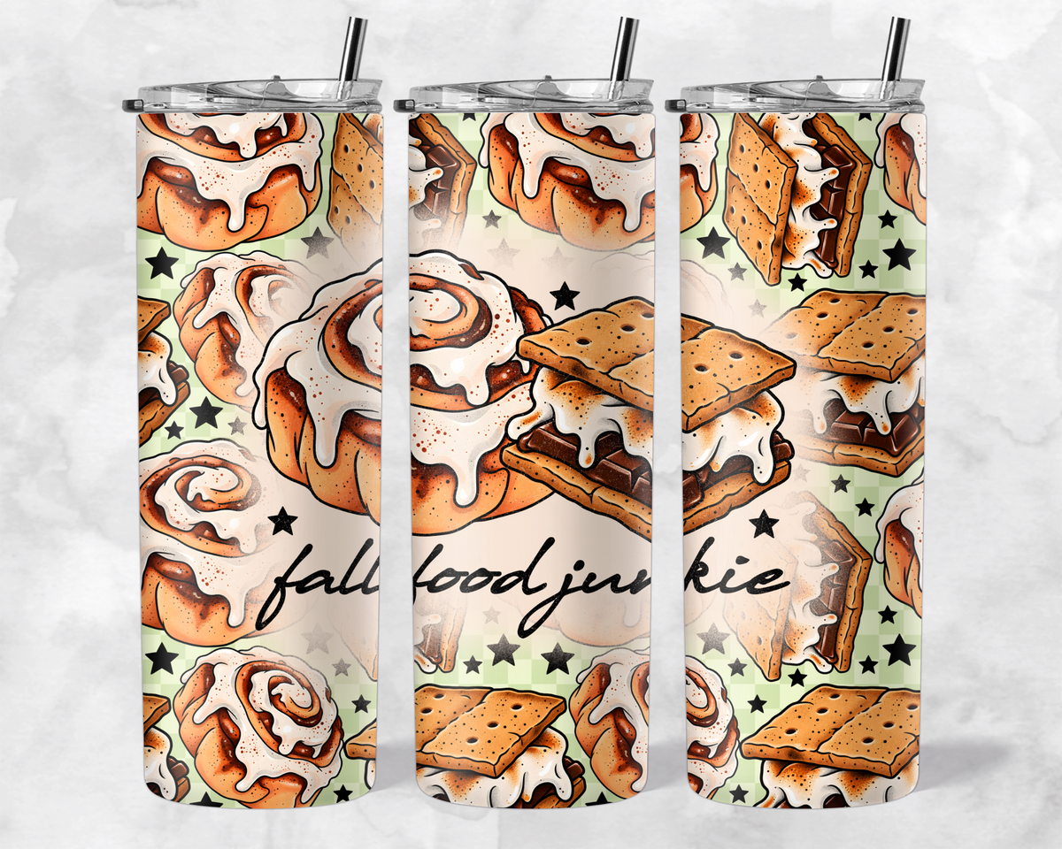 Fall Food Junkie Tumbler Wrap