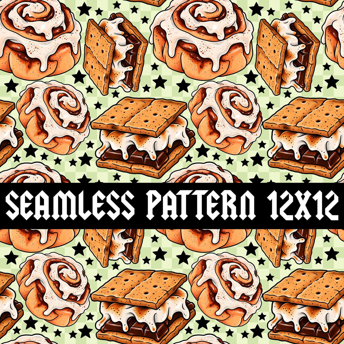 Fall Food Junkie Seamless Pattern
