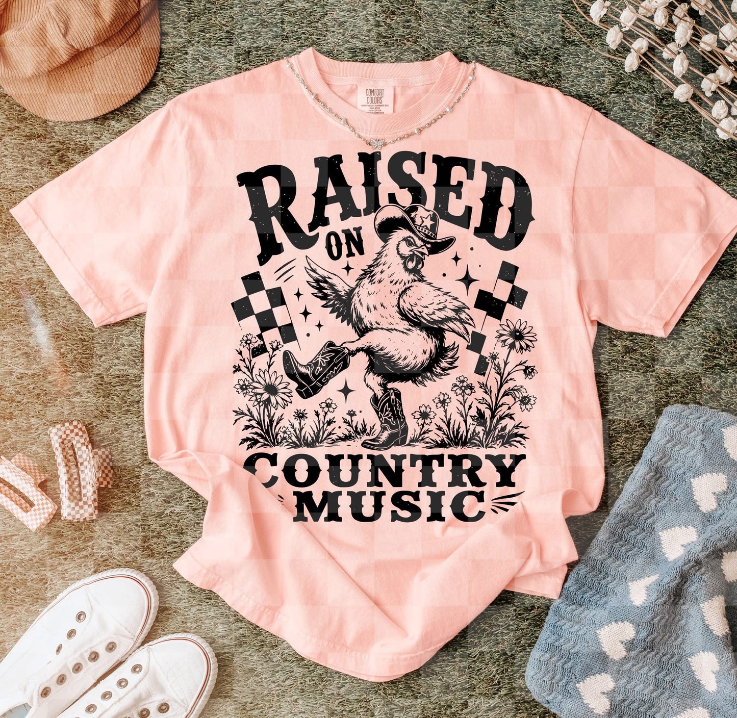 RAISED ON COUNTY MUSIC DIGITAL DESIGN
