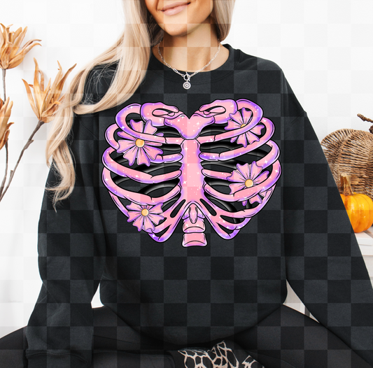 FLORAL RIBCAGE DIGITAL DESIGN