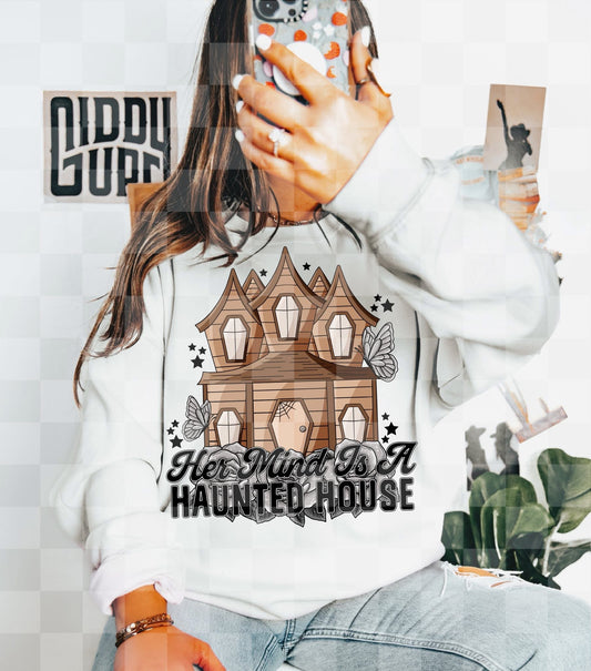 HER MIND IS A HAUNTED HOUSE DIGITAL DESIGN