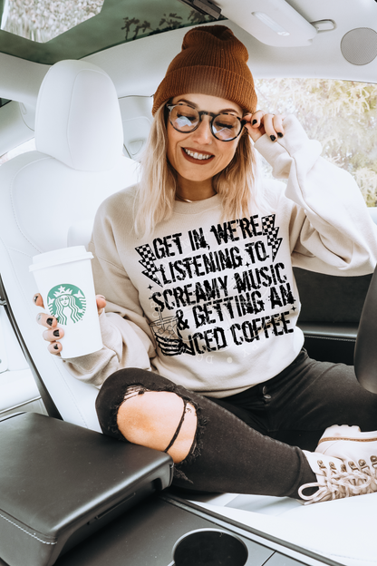 SCREAMY MUSIC & ICED COFFEE  DIGITAL DESIGN