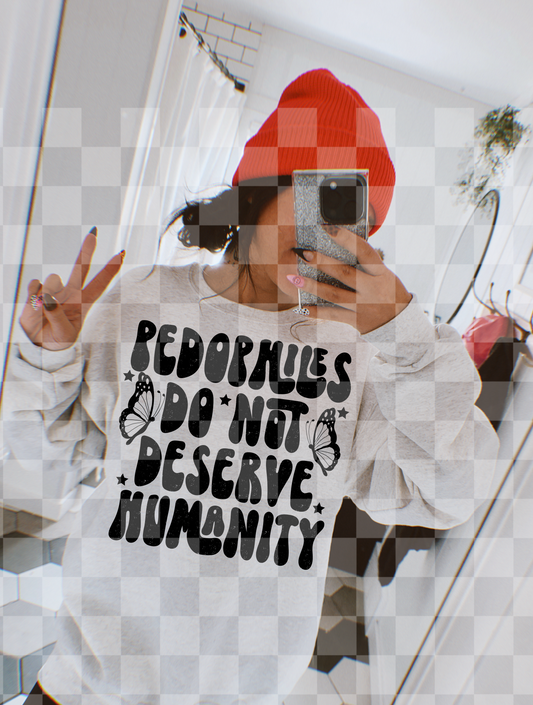 PEDOPHILES DO NOT DESERVE HUMANITY DIGITAL DESIGN