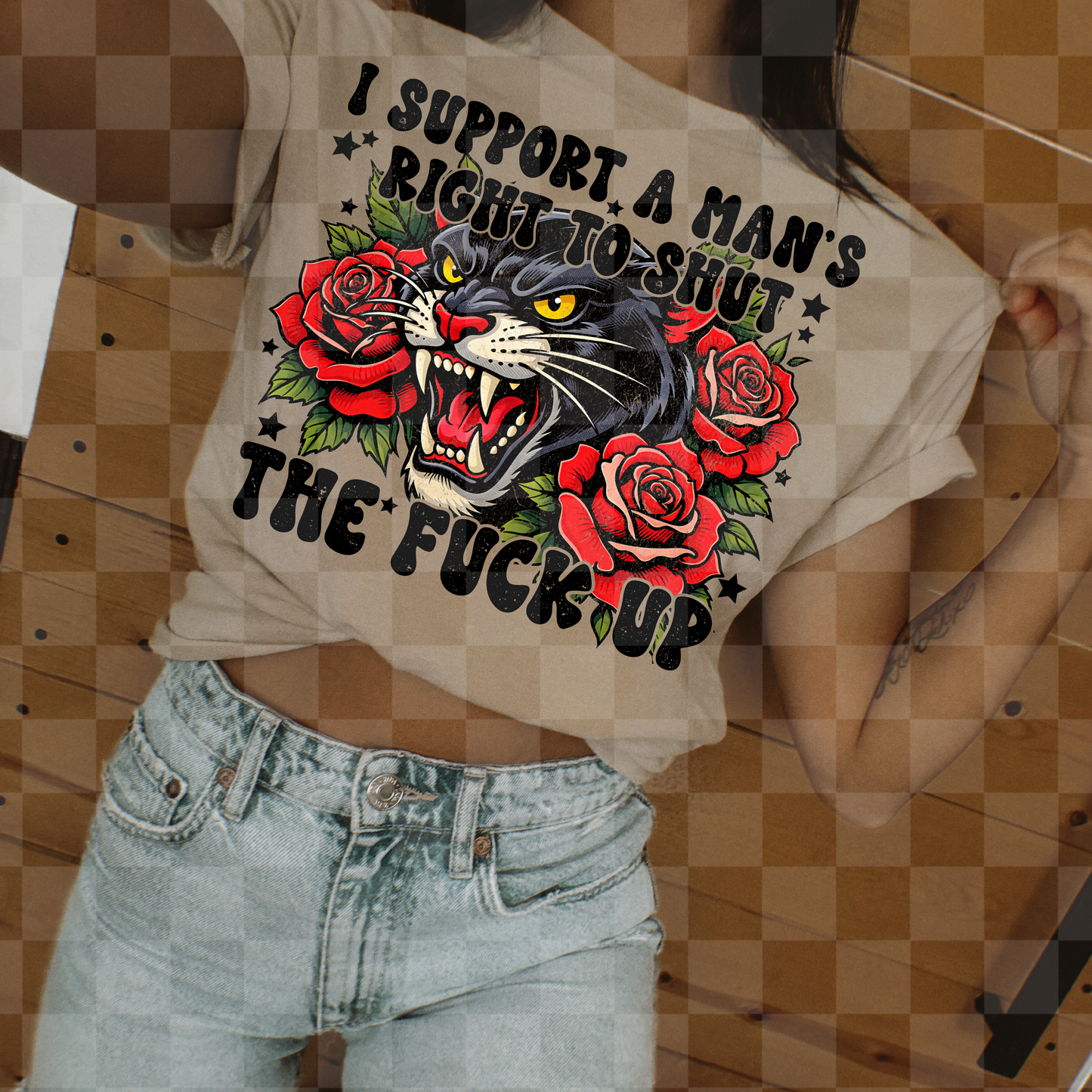 I SUPPORT A MAN'S RIGHT TO SHUT THE FUCK UP DIGITAL DESIGN