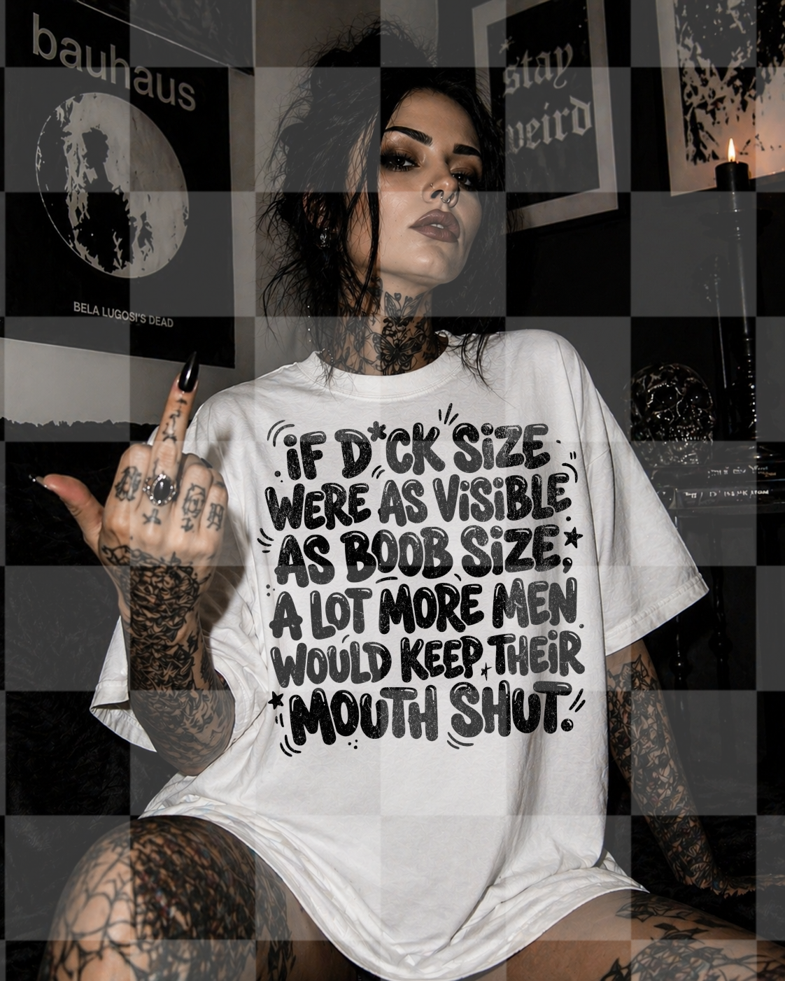 MEN WOULD KEEP THEIR MOUTH SHUT DIGITAL DESIGN