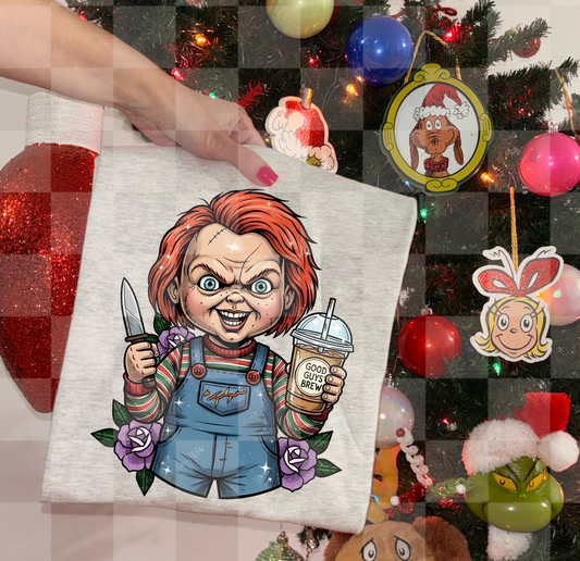 COFFEE, HORROR AND ROSES CHUCK DIGITAL DESIGN