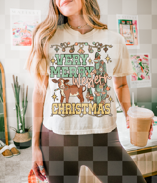 MERRY WESTERN CHRISTMAS DIGITAL DESIGN