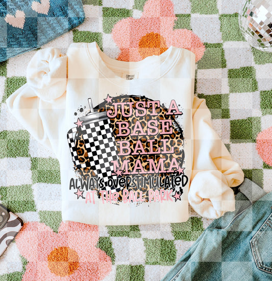 JUST A BASEBALL MAMA DIGITAL DESIGN