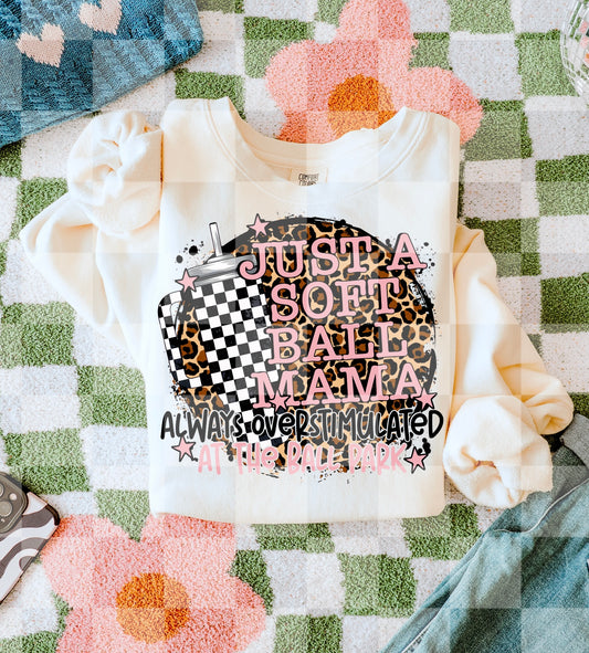JUST A SOFTBALL MAMA DIGITAL DESIGN