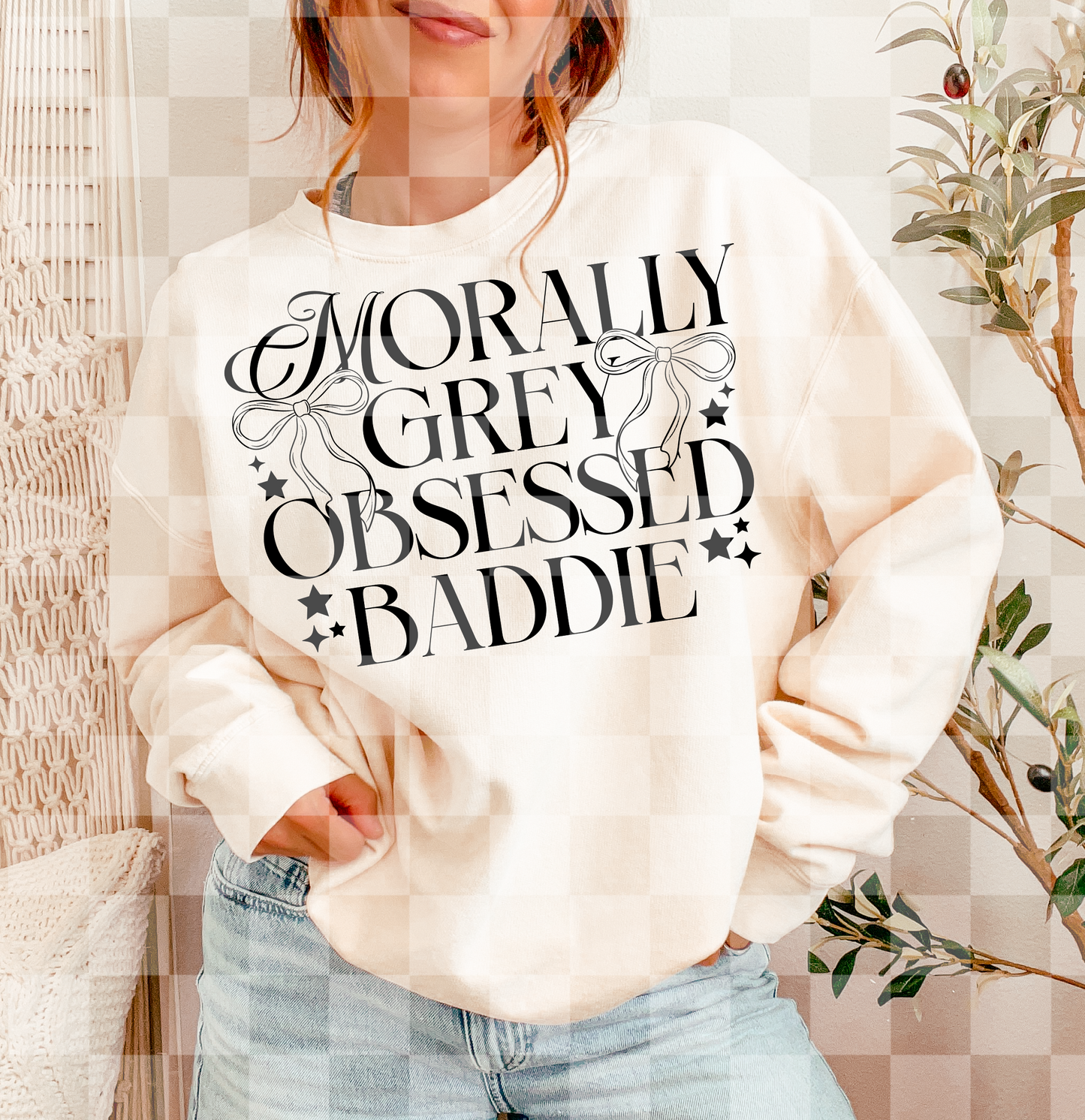 MORALLY GREY OBSESSED BADDIE DIGITAL DESIGN