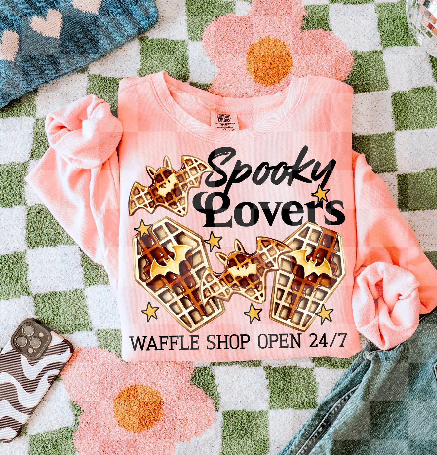 SPOOKY LOVERS WAFFLE SHOP DIGITAL DESIGN