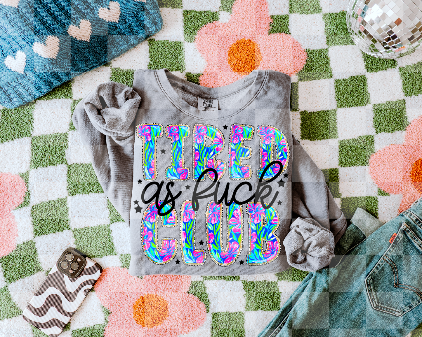 TIRED AS FUCK CLUB DIGITAL DESIGN