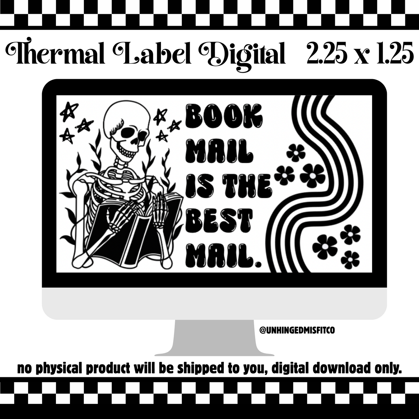 BOOK MAIL THERMAL LABEL