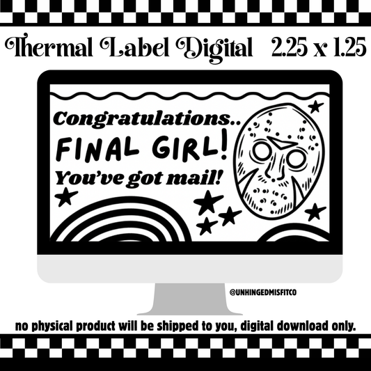 YOU'VE GOT MAIL THERMAL LABEL