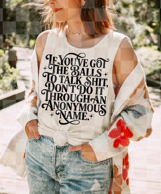 BALLS TO TALK SHIT DIGITAL DESIGN