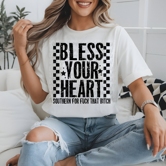 Bless The Southern Heart PNG Design *NO LICENSING REQUIRED*