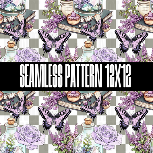 COTTAGE CORE BOOKS SEAMLESS DESIGN - NO LICENSING REQUIRED - APRIL 2024