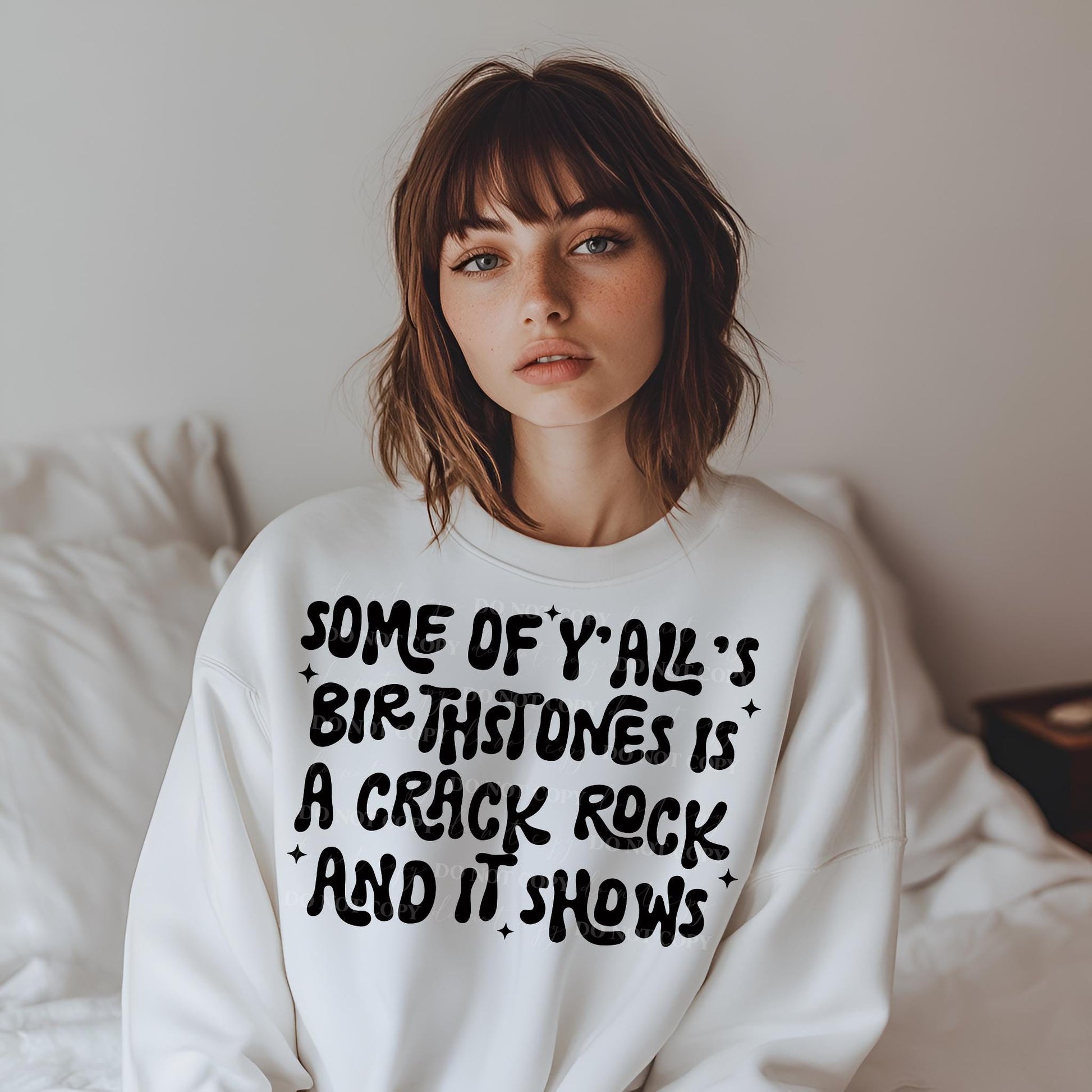your birthstone is a crackrock png | sublimation png| humor png | typography png | digital download | png file | edgy png | single color png