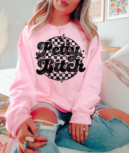 petty b!tch png | sublimation png | humor png | typography png | digital download | png file | edgy png | single color png
