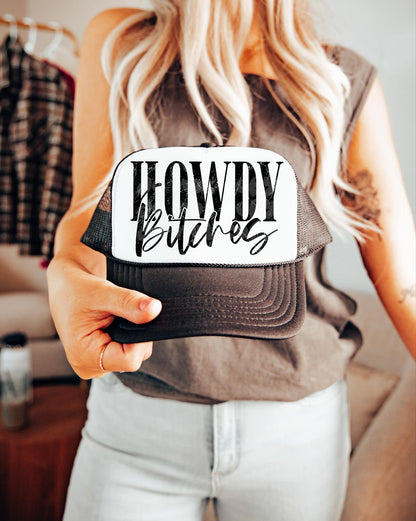 howdy b!tches png | sublimation png | humor png | typography png | digital download | png file | edgy png | single color png