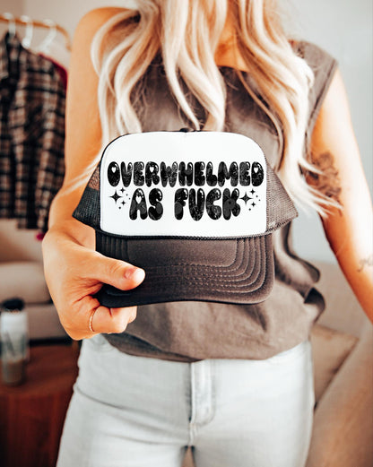 overwhelmed as f*ck png | sublimation png | humor png | typography png | digital download | png file | edgy png | single color png
