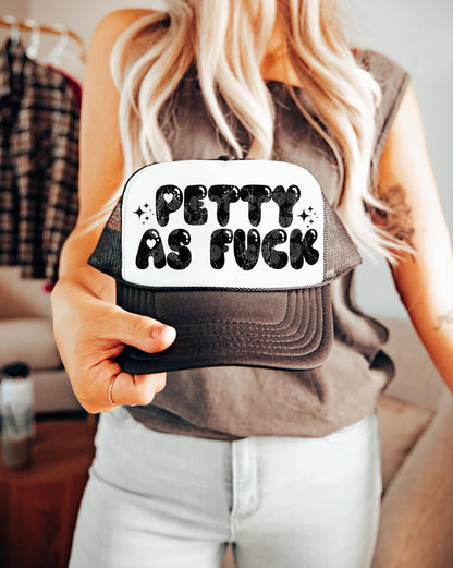 petty as f*ck png | sublimation png | humor png | typography png | digital download | png file | edgy png | single color png